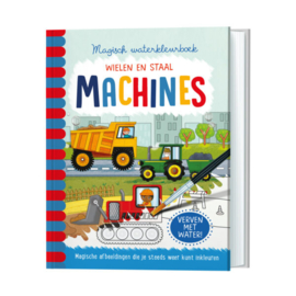 Magisch waterkleurboek machines