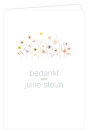Bedankt voor jullie steun