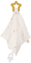 LD8428 Knuffeldoekje bijtring naturals
