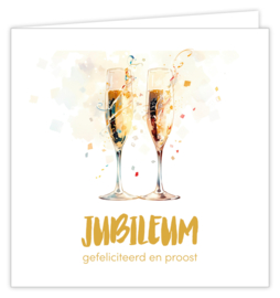Jubileum gefeliciteerd en proost