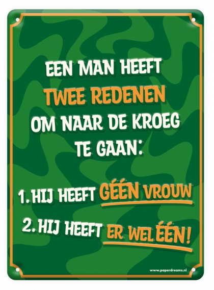Metal signs - Twee redenen