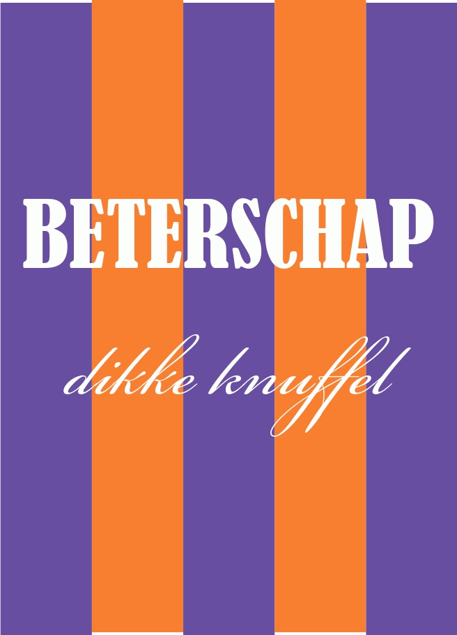 A6 kaart  Beterschap  dikke knuffel