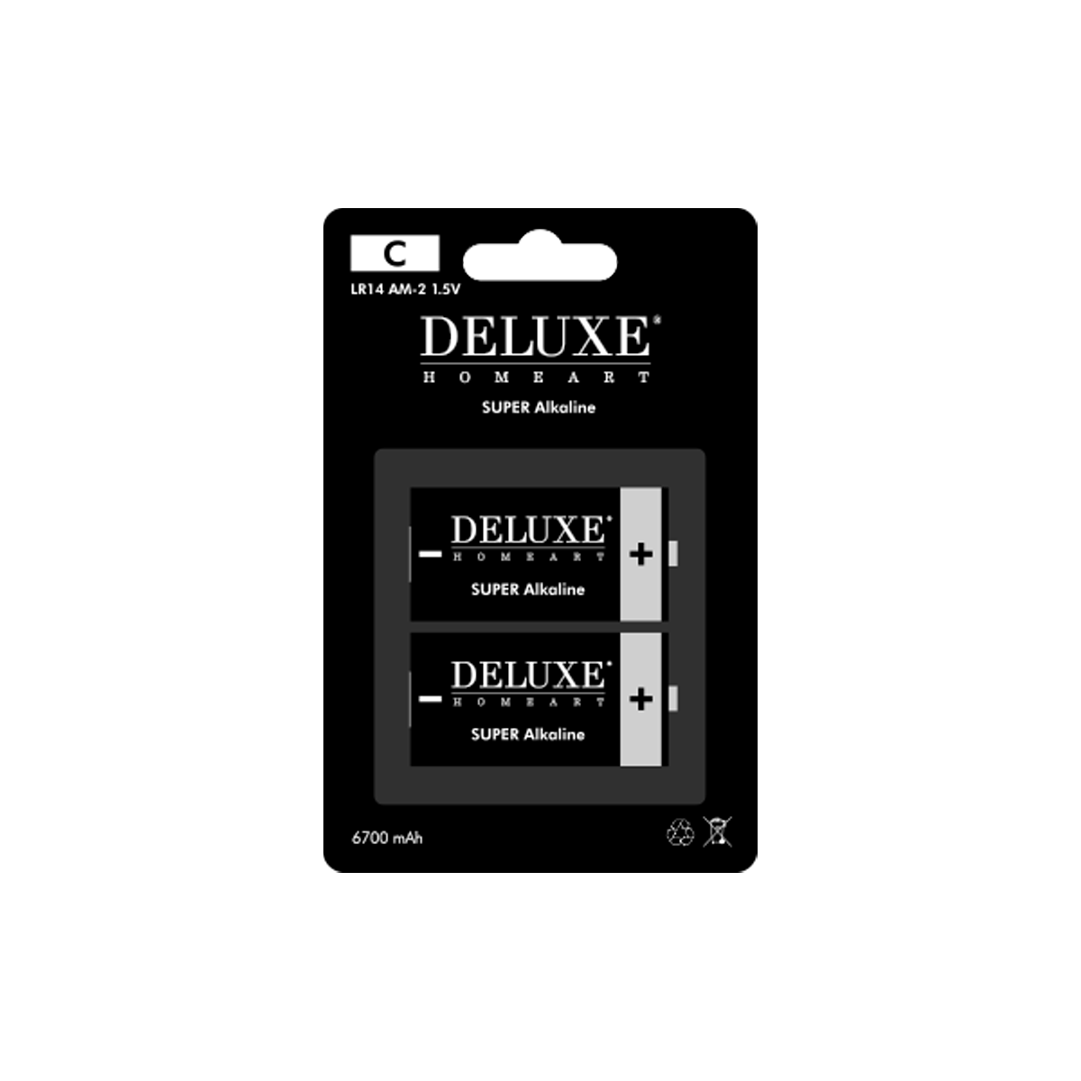 DeluxeHomeart batteries C LR14 AM-2 1.5V