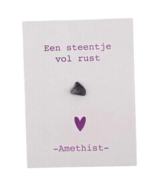 Cadeau kaartje Amethist