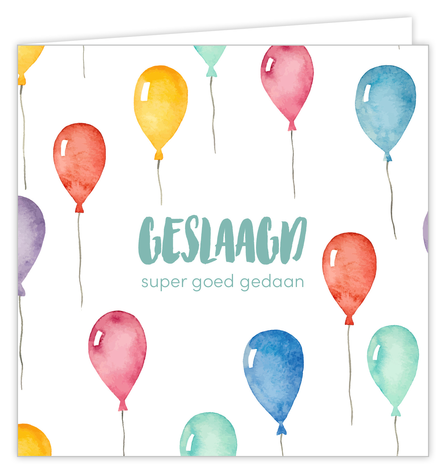 Geslaagd super goed gedaan