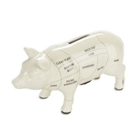 Coin bank,Cuts of Pork,20 cm,ceramic
