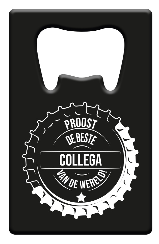 Metal beer opener - Beste collega