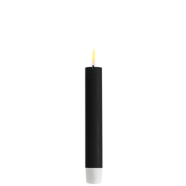 Real Flame Dinner Candle 2 pcs (15 cm) Black