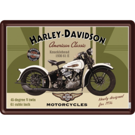 Postcard Harley/Davidson Knucklehead