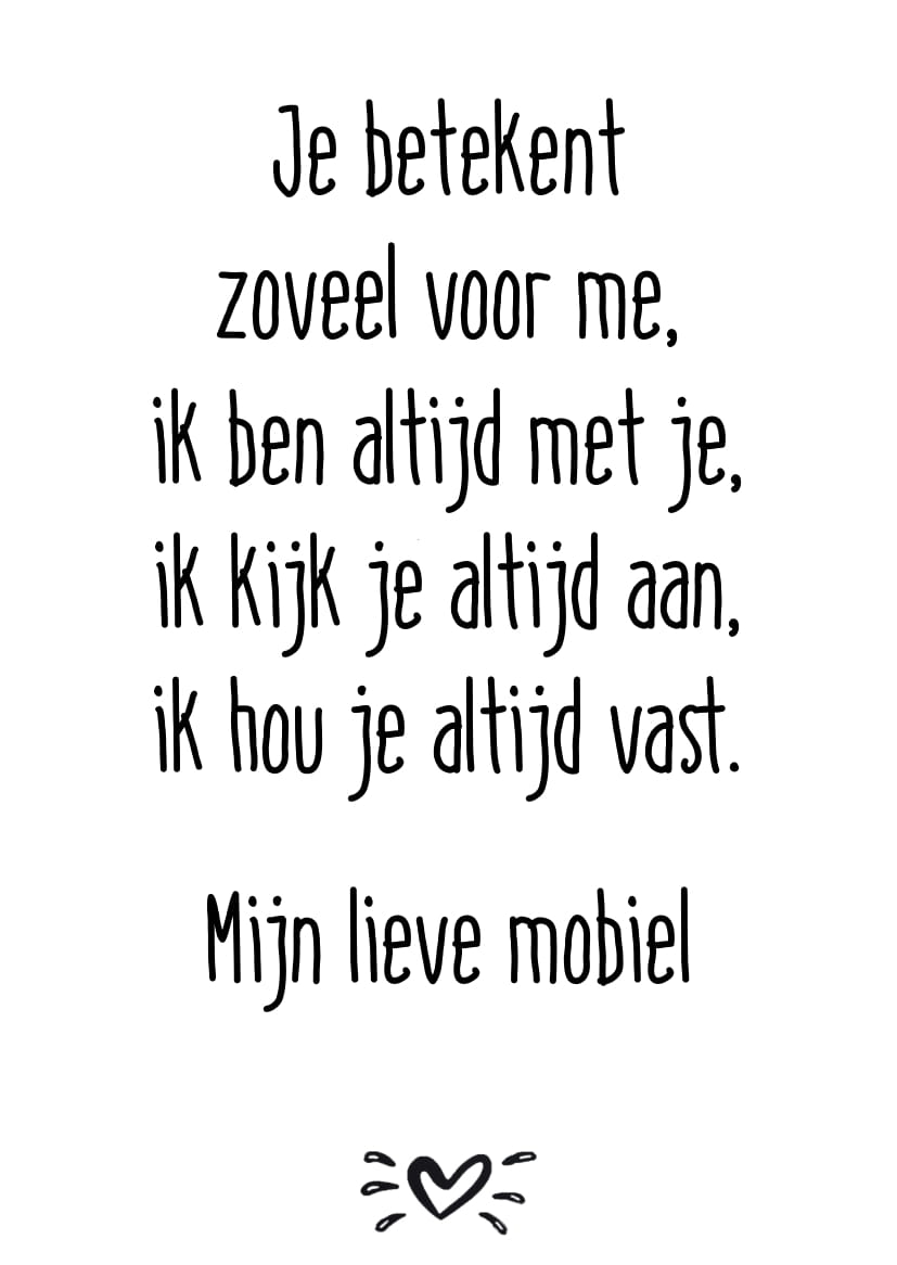 A6 kaart je betekent zoveel voor me