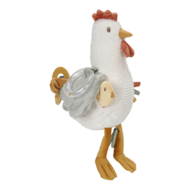 LD8804 activiteitenknuffel kip 25 cm farm