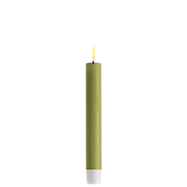 Real Flame Dinner Candle 2 pcs (15 cm) Olive green