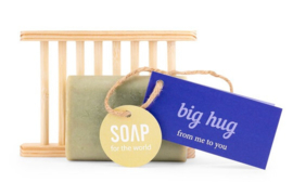 SOAP for the world Soapbar met zeepbakje - Big hug