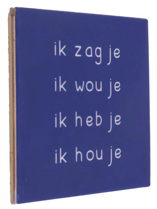 Tegeltje ik zag je