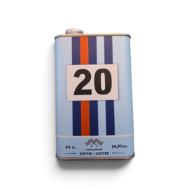 Blik retro blauw - oranje nr 20 KF likorette 14,9%