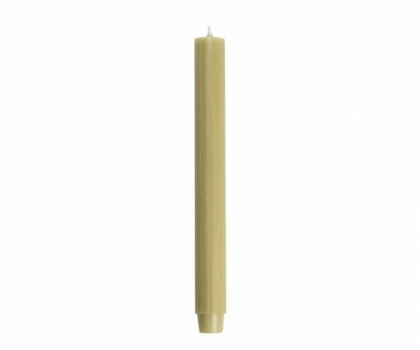 Diner kaars 2,6x18 cm beige olive