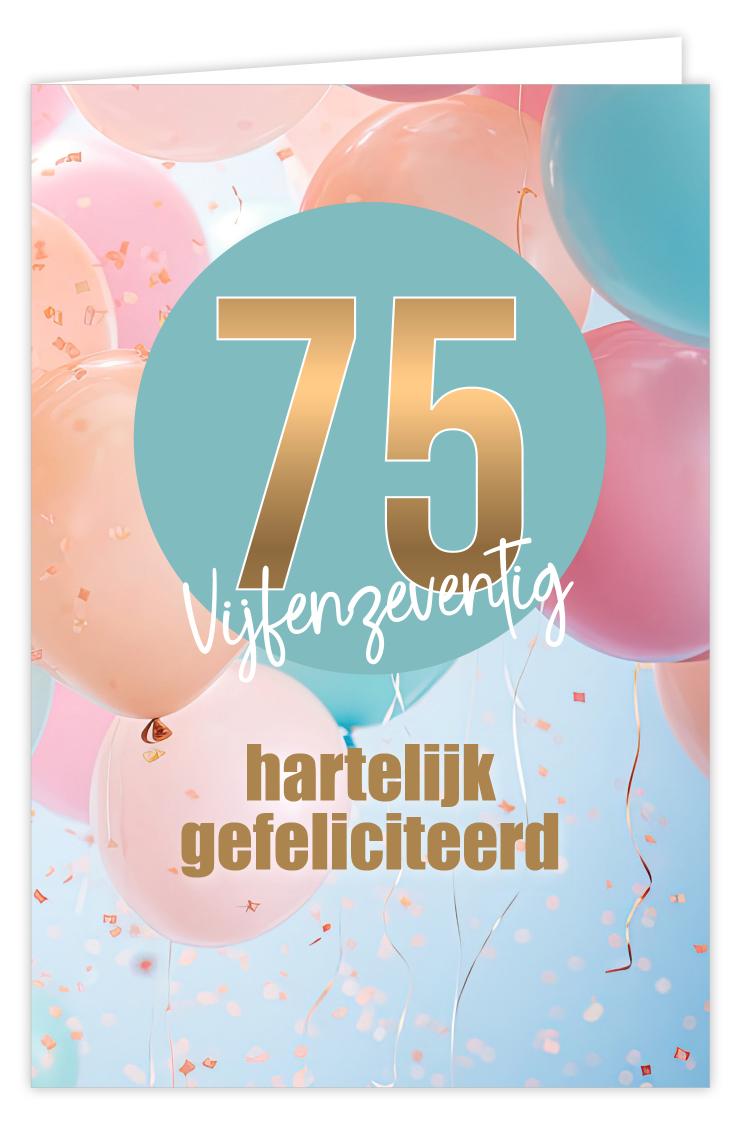 75 hartelijk gefeliciteerd