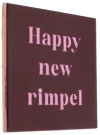 Tegeltje happy new rimpel