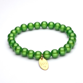 Galaxy Pearl Armband 8mm Groen