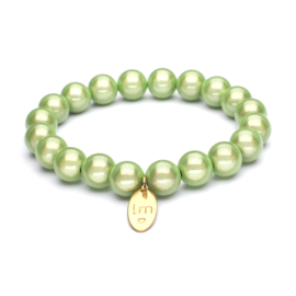 Galaxy Pearl Armband 10mm Lichtgroen