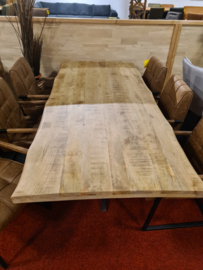 Eettafel 220x100x79 cm mangohout