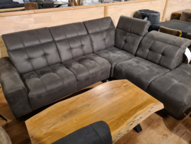 Hoekbank Belform microvezel antraciet de laatste set alleen dit weekend op=op