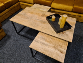 Salontafel set 3 delig mangohout