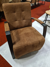 Fauteuil Tess microvezel bruin de laatste alleen dit weekend op=op