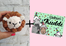 Limited edition: Schaap + 'welkom bij de kudde' kaart