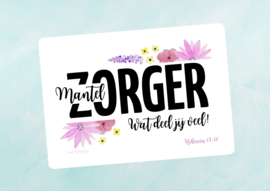 aquarel postkaart: Mantelzorger