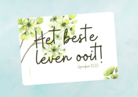 aquarel postkaart: Het beste leven ooit!