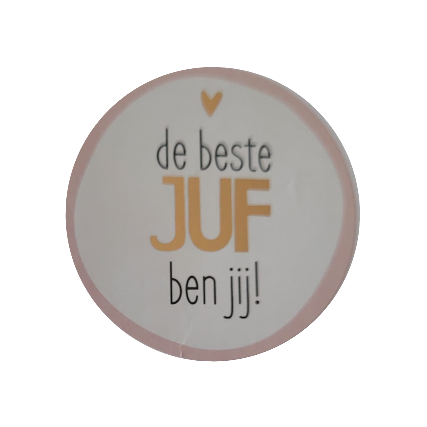 Sticker de beste JUF ben jij!