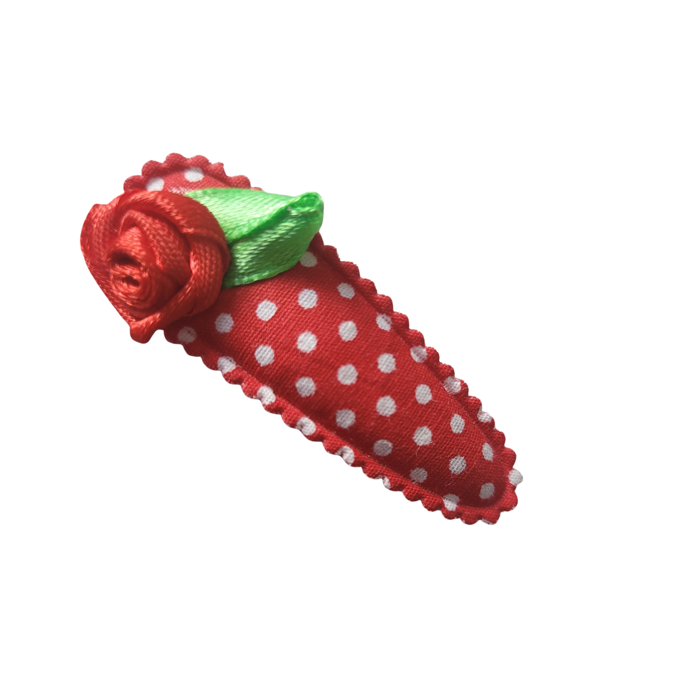 Haarclipje bloem rood