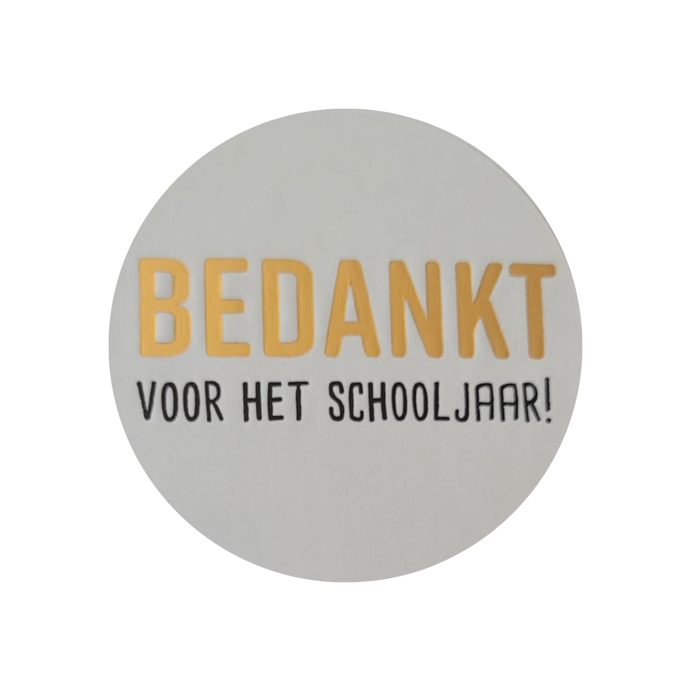 Sticker Bedankt voor het schooljaar!