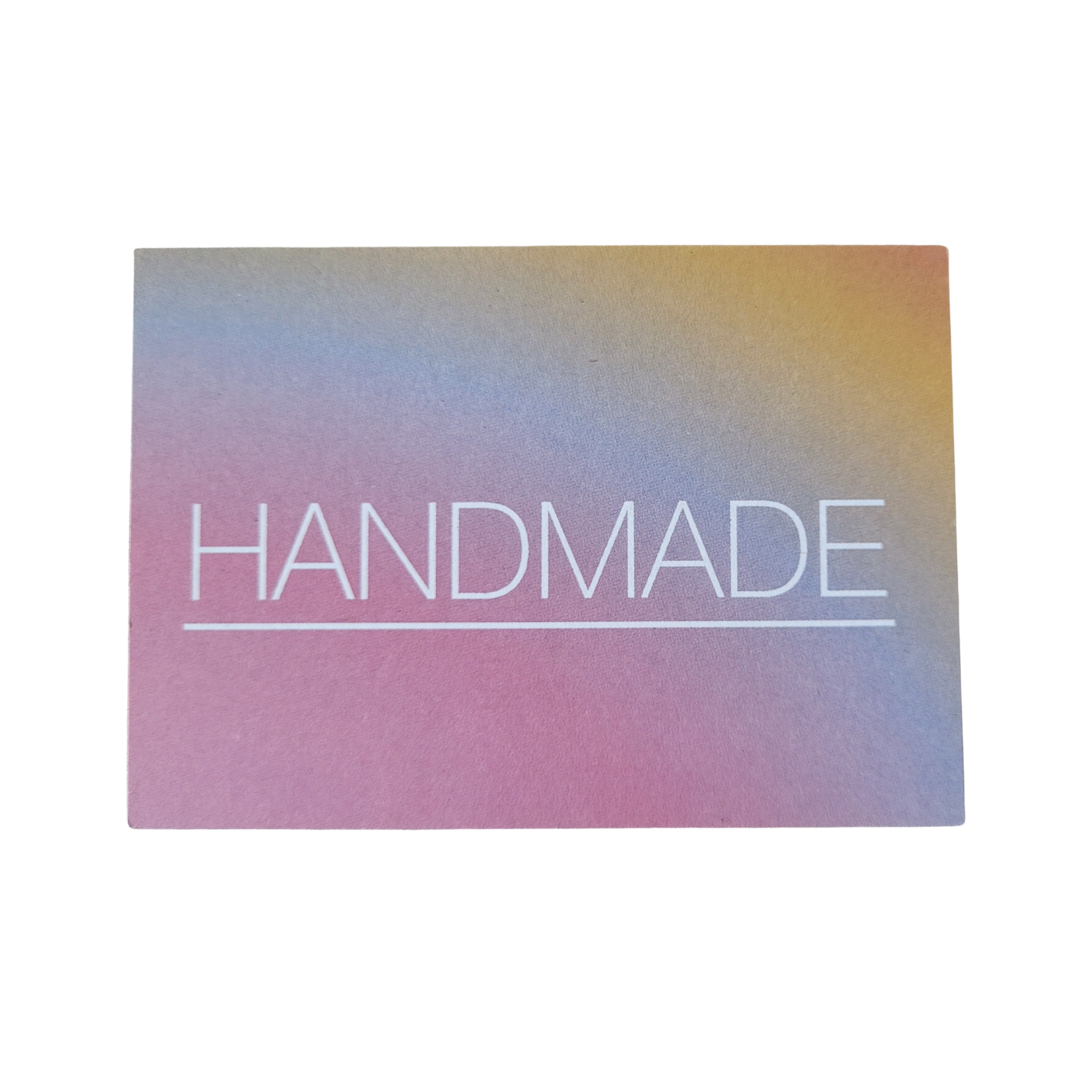 Mini kaart / label HANDMADE kleur