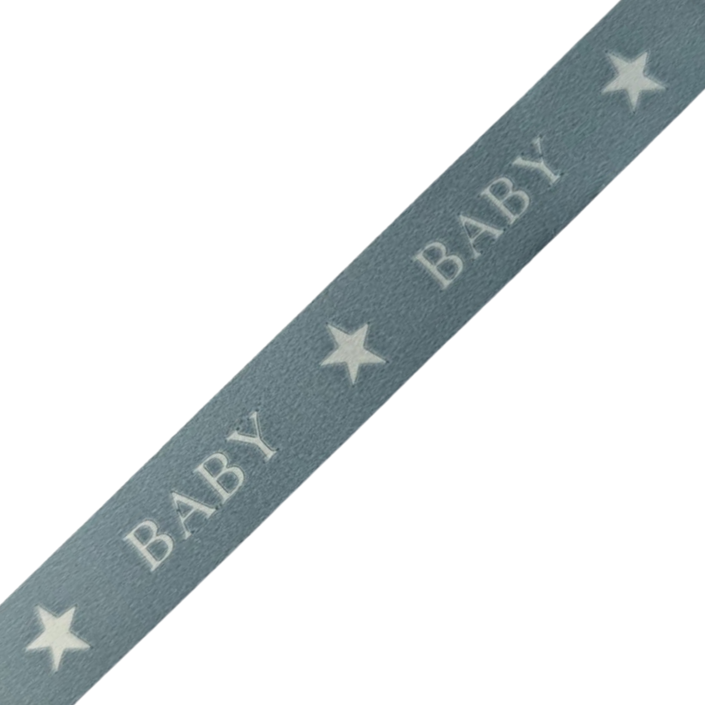 Lint baby blauw - 1 meter