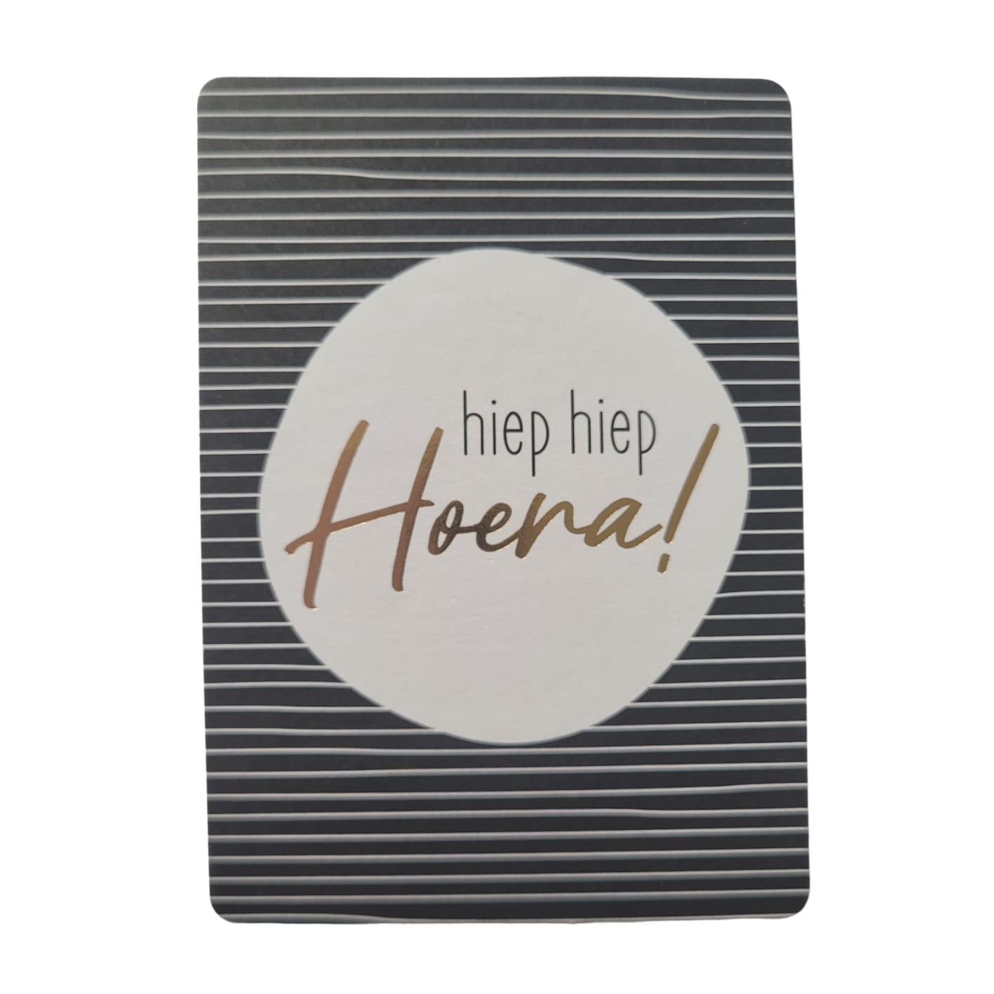 Mini kaart / label Hiep Hiep Hoera!