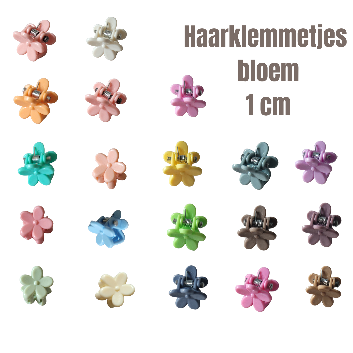 Mini haarklemmetjes bloem