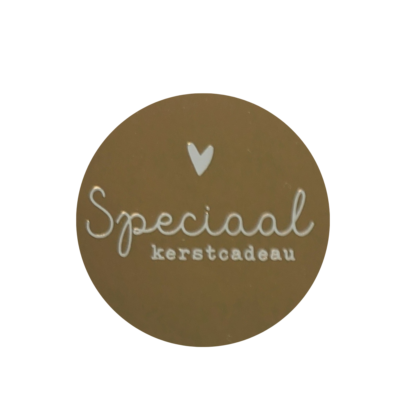 Sticker Speciaal kerstcadeau goud
