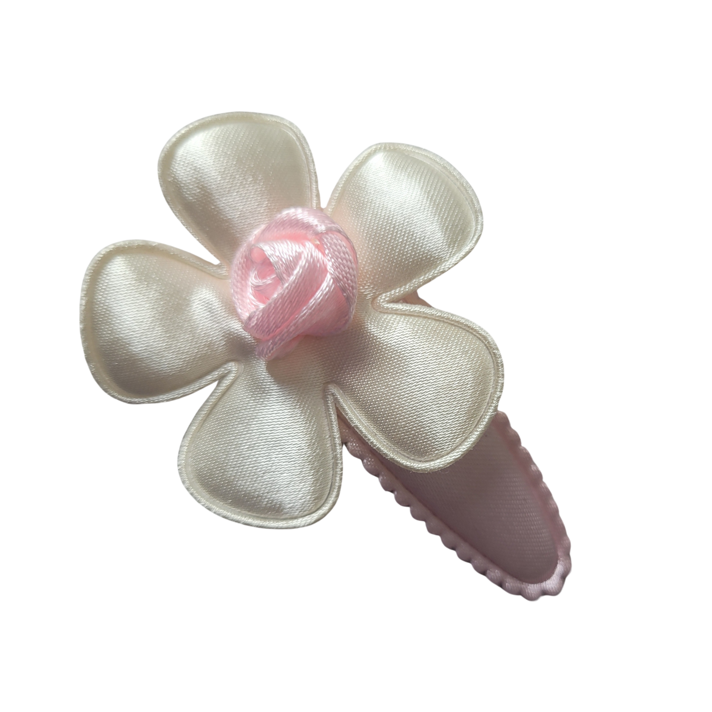 Haarclipje bloem geel