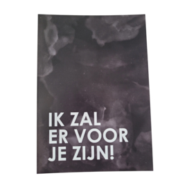 Kaart Ik zal er voor je zijn!