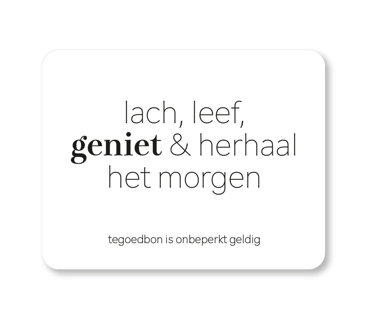 KAART Tegoedbon voor een high-tea met mij