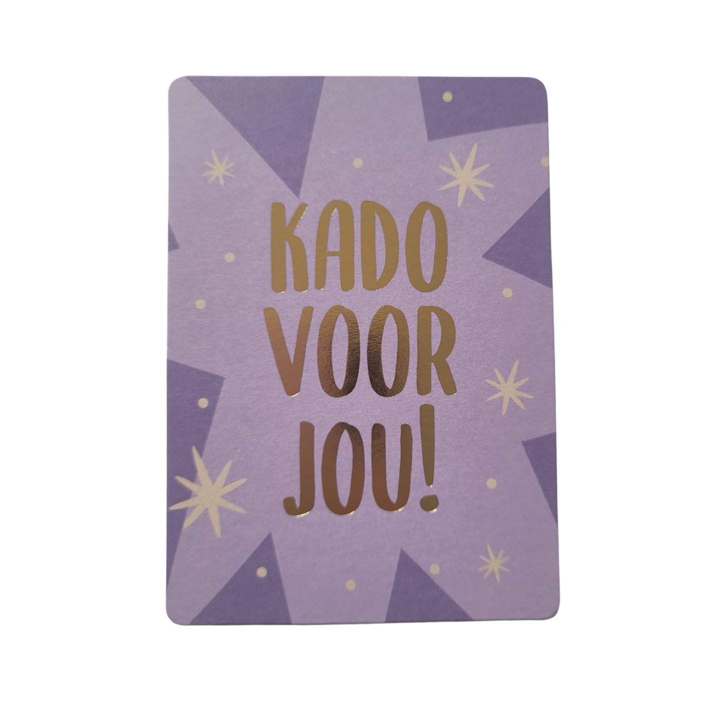 Mini kaart / label Kado voor jou!