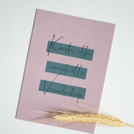 Kaart Koester elke waardevolle vriendschap