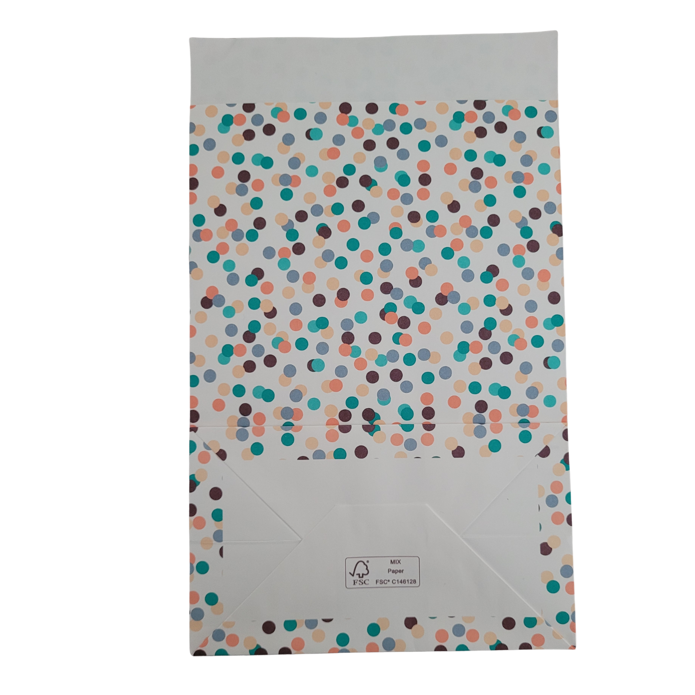 Stevig zakje met bodem - confetti