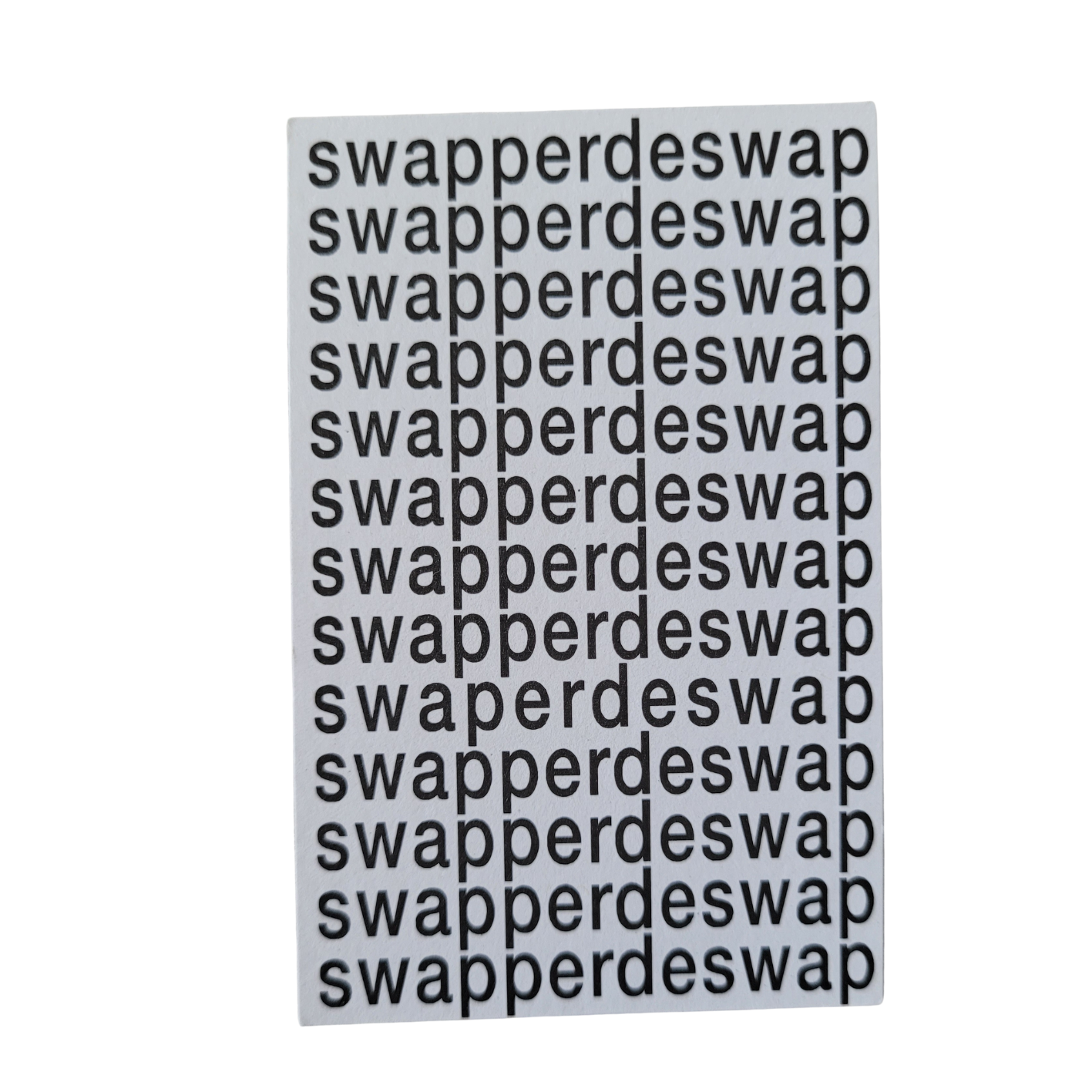 Mini kaart / label - swapperdeswap