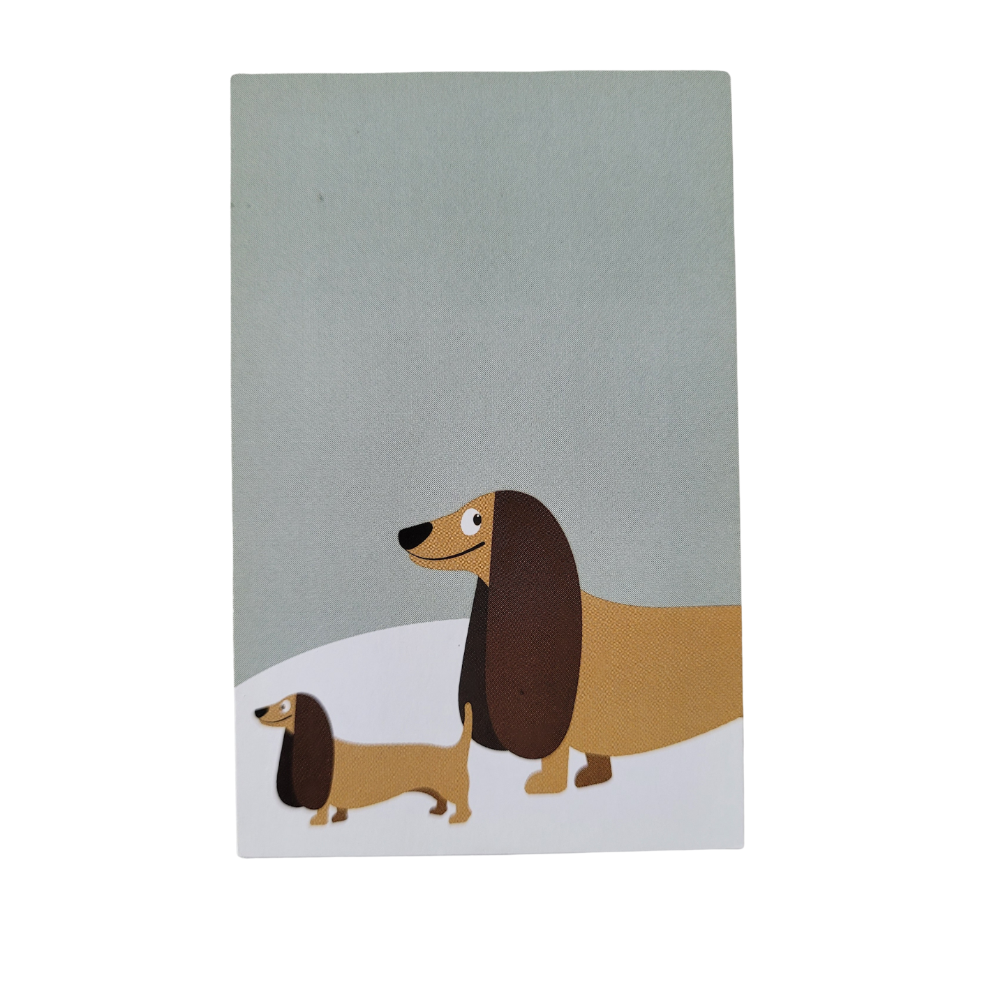 Mini kaart / label - hondjes