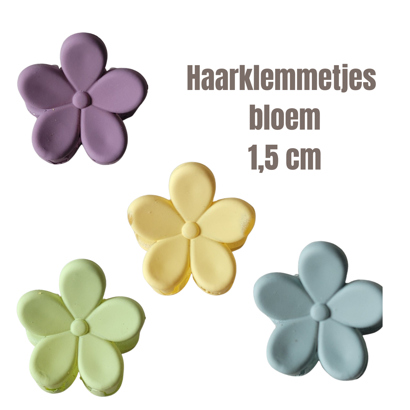 Haarklemmetjes bloem medium