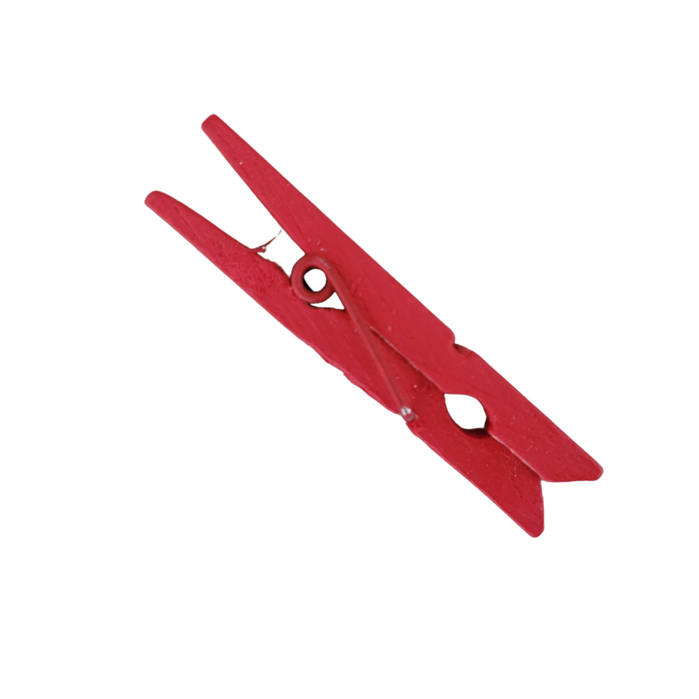 Houten knijpertje rood