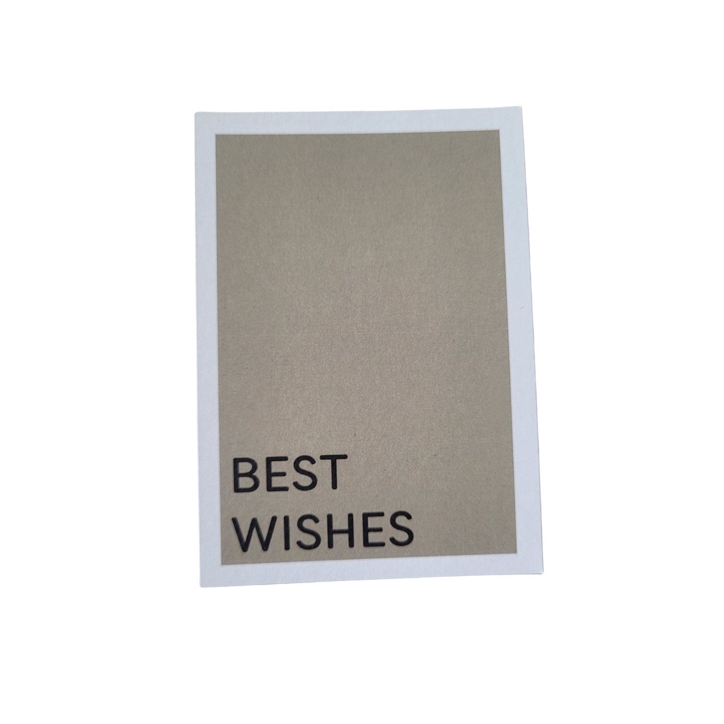 Mini kaart / label Best wishes